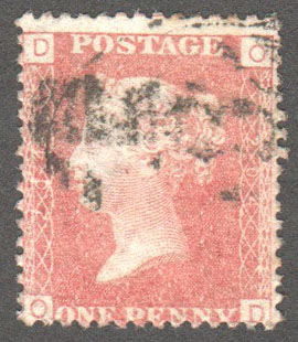 Great Britain Scott 33 Used Plate 204 - OD - Click Image to Close